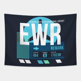 Newark (EWR) Airport // Sunset Baggage Tag Tapestry