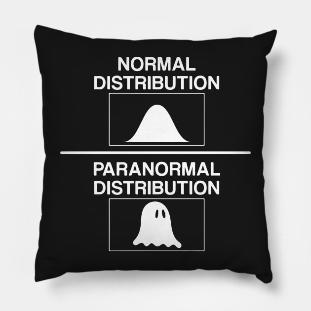 Normal Distribution Paranormal Distribution Pillow by labstud