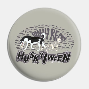 Siberian Husky Halloween Pin