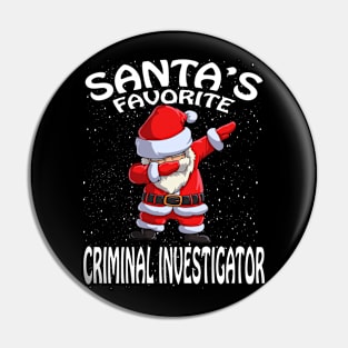Santas Favorite Criminal Investigator Christmas Pin