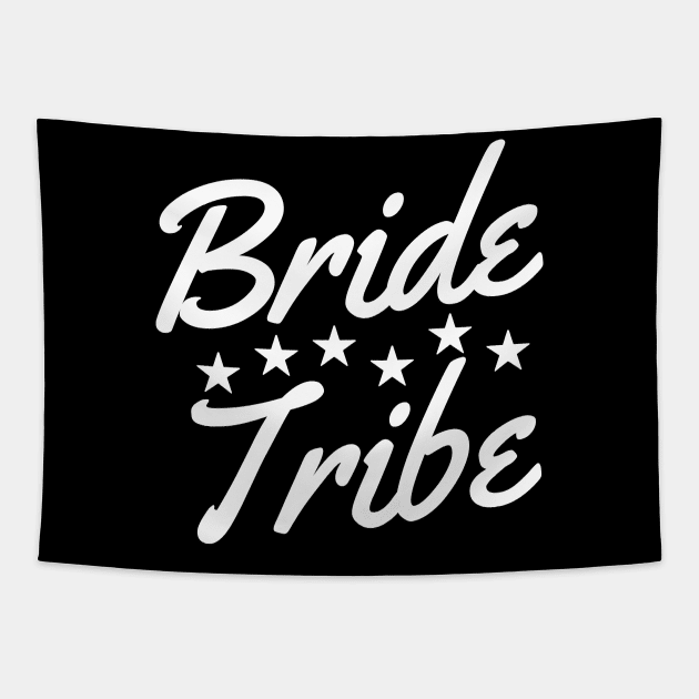 Bride Tribe. She Said Yes. Cute Bride To Be Design Tapestry by That Cheeky Tee