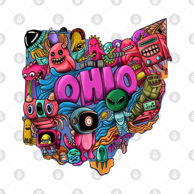 OHIO DOODLES by AWANG ART STUDIO