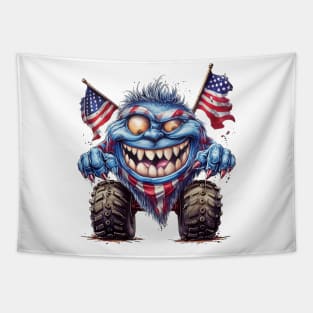 4th of July Monster Truck #5 Tapestry