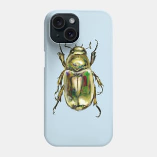 Golden Sacred Scarab Phone Case