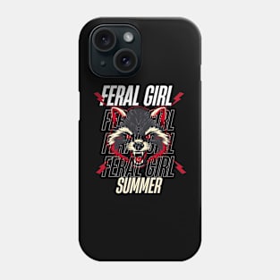 Raccoon Feral Girl Summer Phone Case