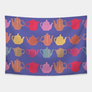 Tea Time Tea Pots Tapestry