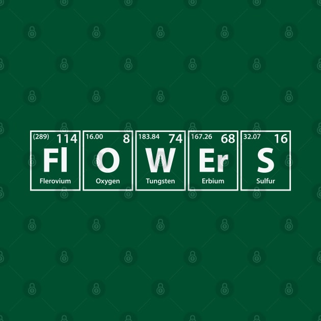 Flowers (Fl-O-W-Er-S) Periodic Elements Spelling by cerebrands