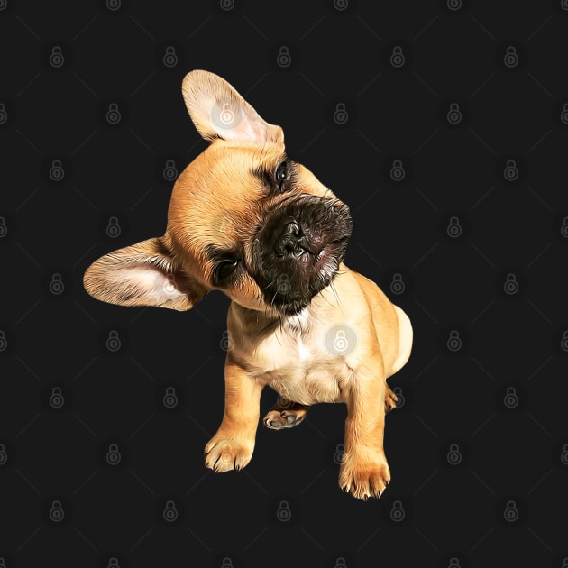 French Bulldog Cute Head Tilt by ElegantCat