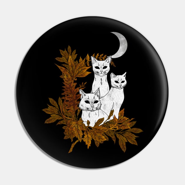 Bewitched Cats Pin by SnugglyTh3Raven