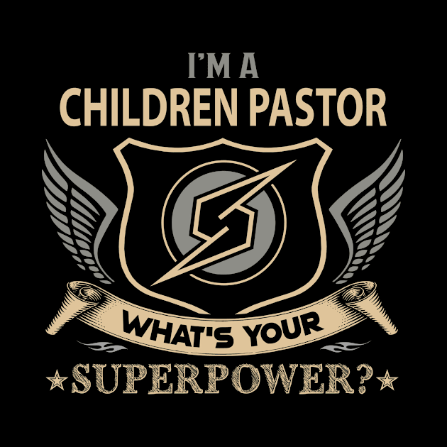 Children Pastor T Shirt - Superpower Gift Item Tee by Cosimiaart