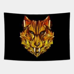 Golden wolf Tapestry