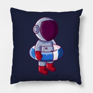 Cute Astronaut Swimming Ring Cartoon Pillow