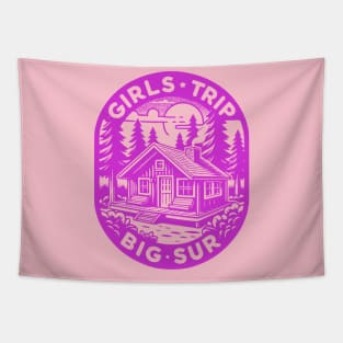 Cabin Getaway - Girls' Big Sur Adventure Tapestry