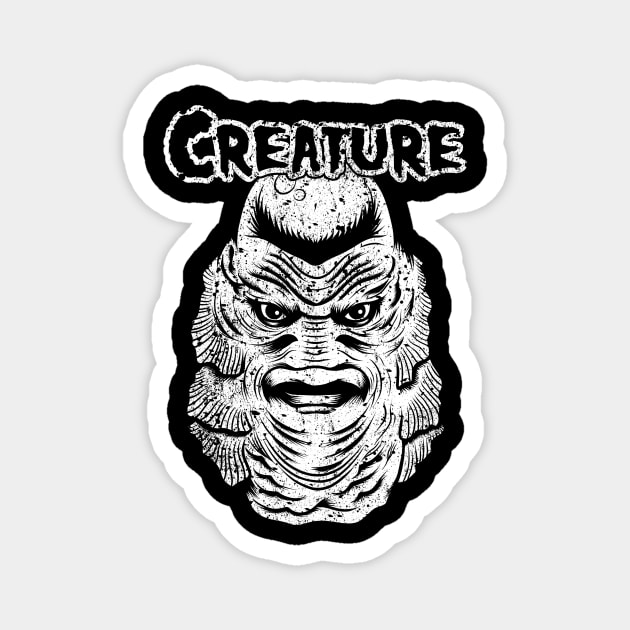 The Creature Fits Magnet by stuffofkings