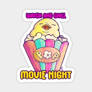 Popcorn and Ducklings Magnet