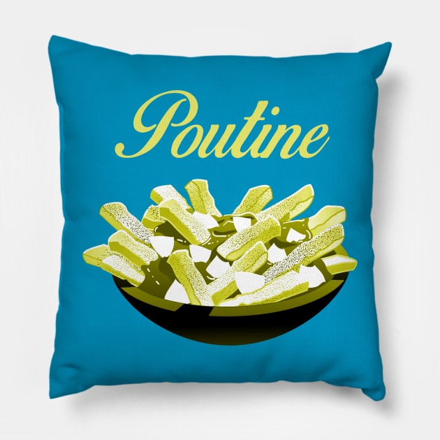 Poutine - It does a body good Pillow by INLE Designs