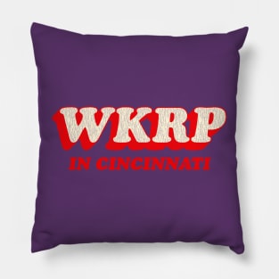 WKRP in Cincinnati Vintage Red Pillow