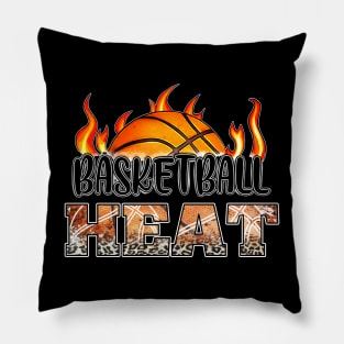 Classic Basketball Design Heat Personalized Proud Name Pillow