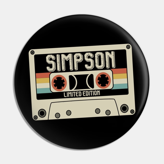 Simpson -  Limited Edition - Vintage Style Pin by Debbie Art