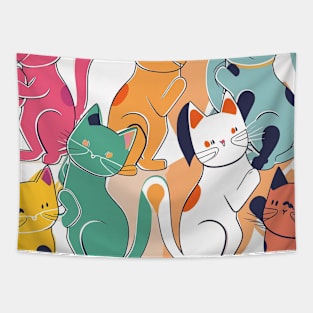 colourfull kittens Tapestry