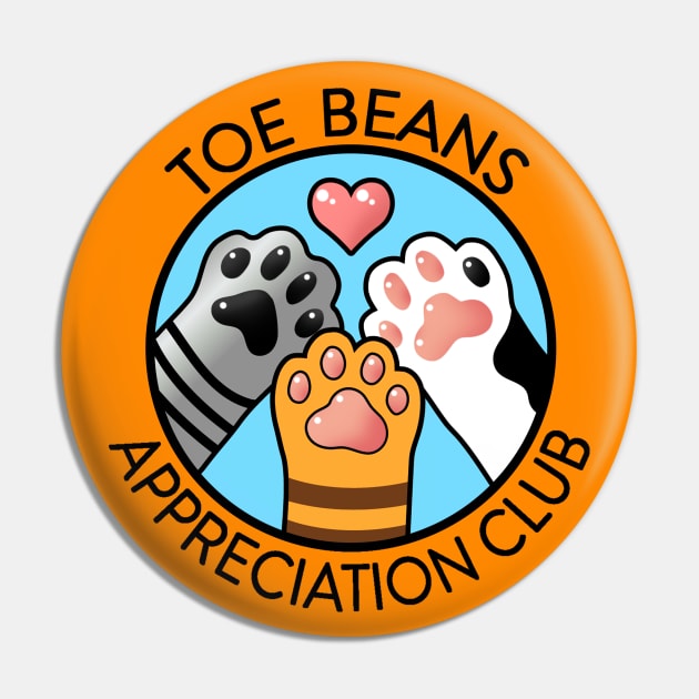 Toe Beans Appreciation Club Pin by Studio Marimo
