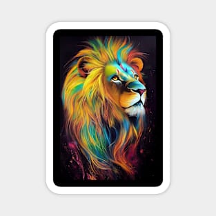 Lion  Animal Discovery Adventure Nature Planet Earth Paint Magnet