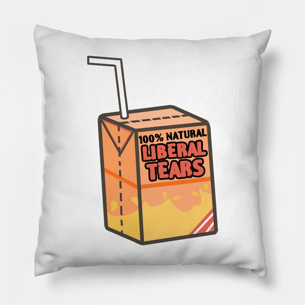 Funny Liberal Tears, Funny Natural Juice Pillow by zofry's life