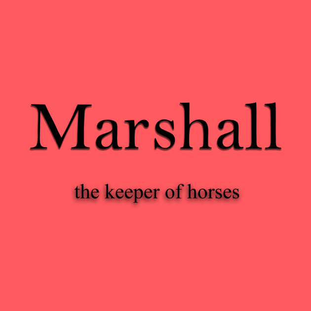 Marshall Name meaning by Demonic cute cat