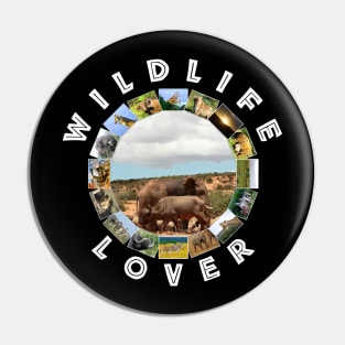 Wildlife Lover Elephants & Buffaloes Pin