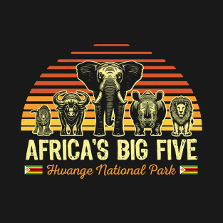 Africa's Big Five Safari | Leopard Rhino Elephant Buffalo Lion | Big 5 Africa | Hwange National Park T-Shirt