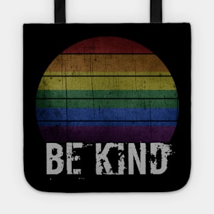 Be Kind Gay Les Pride LGBT Month Retro Tote