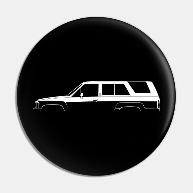 Toyota 4Runner (N60) Silhouette Pin by Car-Silhouettes