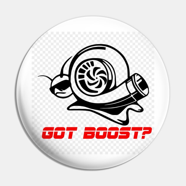 Got Boost Turbo Snail Pin by XS Tings