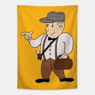 50s Inspired Mascot (Color) Tapestry