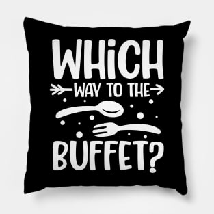 Which Way to the Buffet Pillow