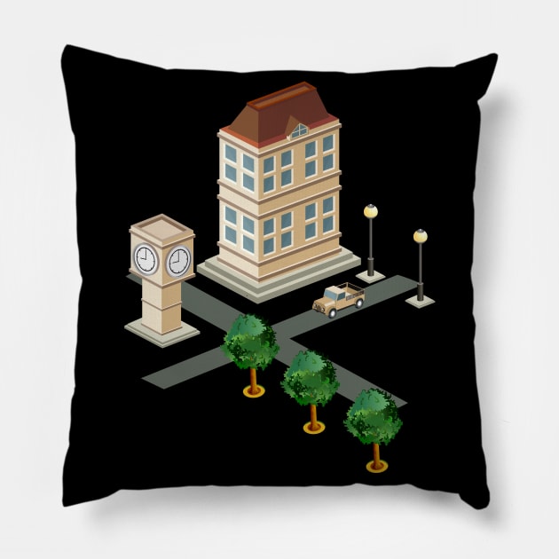 City Map Pillow by Wanda City
