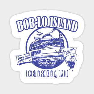 Boblo Island, Detroit MI (vintage distressed look) Magnet