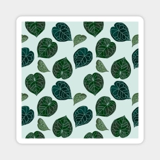 Tropical leaves pattern Magnet