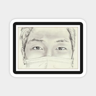 Kim Namjoon Eye Study Magnet