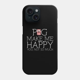 Pig make me happy you not so much Phone Case