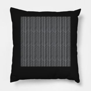 Herringbone Grey Pillow