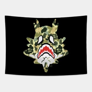 Aimon Green Camo Dragon Head Tapestry