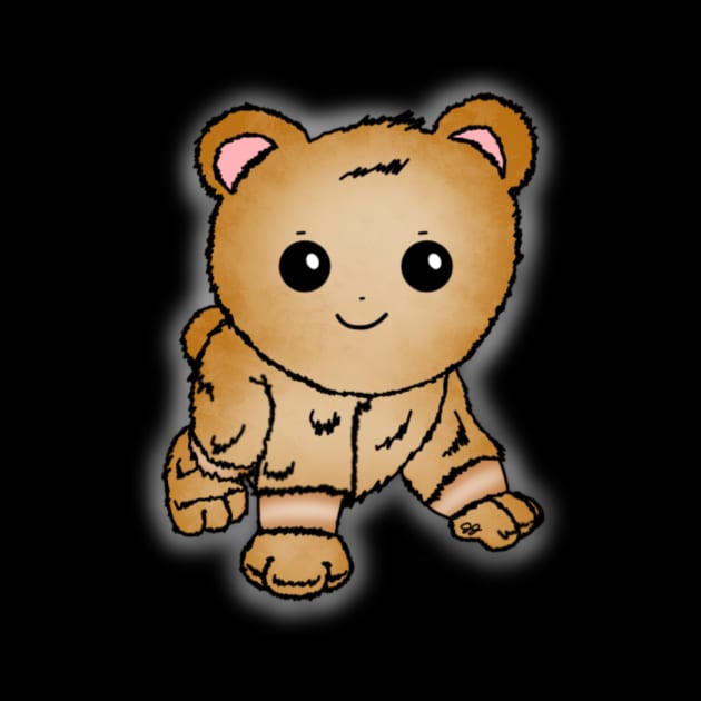 Cute Golden Baby Bear by JennaBunnies