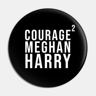 Meghan Markle Prince Harry Courage Squared Pin