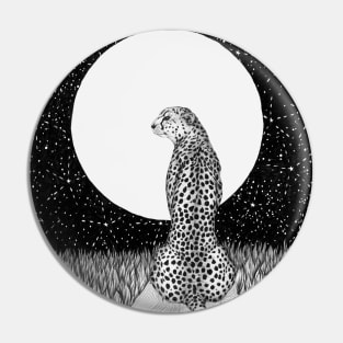 Cheetah Moon Pin