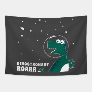 Cute Astronaut dinosaur. Tapestry