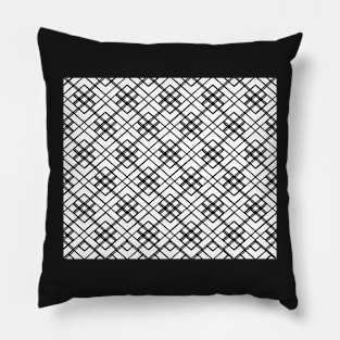 Abstract geometric pattern - black and white. Pillow