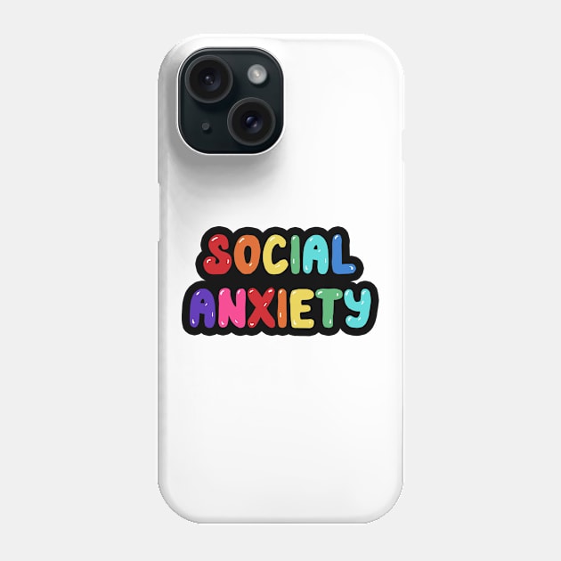 Social Anxiety Phone Case by BrandyRay