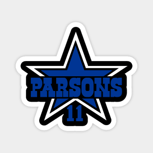 Parsons 11, Dallas Football themed Magnet