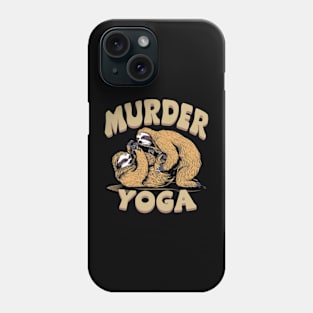 Funny Murder Yoga Ju-Jitsu Fighting Sloths Phone Case